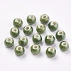 Glazed Porcelain Beads LS-PORC-D001-8mm-11-1