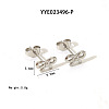 Elegant 304 Stainless Steel Bowknot Stud Earrings LS-CR5364-4-1