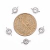 Flower Brass Micro Pave Cubic Zirconia Links X-ZIRC-L054-09P-NR-2
