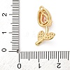 Brass Micro Pave Cubic Zirconia Pendants KK-I276-04G-04B-3