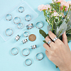 Unicraftale 18Pcs 9 Size 201 Stainless Steel Grooved Finger Ring Settings STAS-UN0049-69P-2