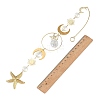 304 Stainless Steel Starfish Hanging Suncatcher HJEW-JM05043-3