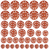 40Pcs 4 Style Flat Round 2-hole Basic Sewing Button FIND-GF0004-85B-1