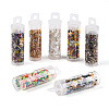 7 Bottles DIY Glass Seed Beads Sets DIY-N006-02F-1