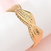 304 Stainless Steel Cuff Bangles for Women BJEW-C155-01E-G-1