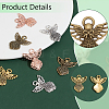   80Pcs 4 Colors Zinc Alloy Pendants FIND-PH0018-88-4