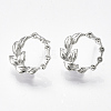 Brass Stud Earring Rhinestone Settings LS-KK-S350-413P-1