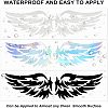 Wings Waterproof Holographic Vinyl Carved Hollow Decal Sticker DIY-FG0001-27-5