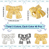 120Pcs 3 Colors Alloy Spacer Beads FIND-SC0017-98-2
