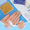 SUNNYCLUE 1000Pcs Brass Split Rings KK-SC0004-69-3