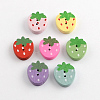 2-Hole Printed Wooden Buttons BUTT-R032-032-1