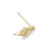 DIY Brass Micro Pave Cubic Zirconia Earring Findings LS-KK-E791-16G-2