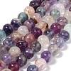 Natural Purple Fluorite Beads Strands G-G184-A01-01-1