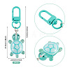 3Pcs Resin Tortoise Pendant Decorations HJEW-TA0001-39I-3