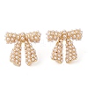 Rack Plating Brass Stud Earrings for Women EJEW-G394-27G-2