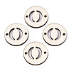 Unfinished Natural Poplar Wood Links Connectors WOOD-S045-140B-01O-1