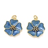 Brass Enamel Pendants KK-CBAD9DF-03G-J-1