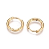 304 Stainless Steel Huggie Hoop Earrings EJEW-G272-02-10mm-G-2