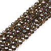 Electroplate Glass Beads Strands EGLA-A034-T10mm-B19-1