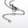Brass Cable Chains Pendant Necklaces NJEW-JN01170-4