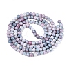 Ombre Effect Opaque Crackle Glass Beads Strands GLAA-Q106-01A-A02-3