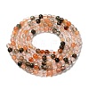 Natural Colorful Rutilated Quartz Beads Strands G-B090-A18-03-3