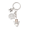 Synthetic Turquoise Keychains KEYC-JKC00793-S-1