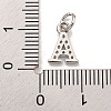 Initial Letter Brass with Cubic Zirconia Charms KK-Q814-26A-P-3