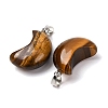 Natural Tiger Eye Pendants G-F820-02L-08-3
