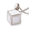 Sublimation Blank Aluminum Pendant Necklace LS-NJEW-E020-04P-2