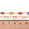 Handmade Brass Rectangle Link Chains CHC-N024-07KCG-3