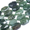 Natural Moss Agate Beads Strands G-O179-F17-1