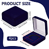 Velvet Badge Storage Gift Boxes CON-WH0092-78A-02-2