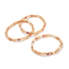 Natural Red Aventurine Beaded Stretch Bracelets BJEW-D446-A-24-1