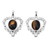 Natural Tiger Eye Pendants G-S274-12L-2