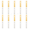 20Pcs 2 Colors 201 Stainless Steel Pendants STAS-DC0014-09-1