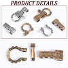 8 Sets 2 Colors Adjustable Alloy Screw Pin Shackle FIND-UN0003-72-5