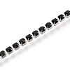 304 Stainless Steel Rhinestone Cup Chain Bracelets AJEW-B004-01A-3