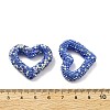 Heart Shape Polymer Clay Rhinestone Beads CLAY-NH0001-09B-02-4