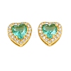 Brass Pave Cubic Zirconia Beads CU-CBA3D67-08G-4