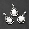 Natural Howlite Pendants G-B033-04P-15-2