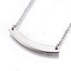 304 Stainless Steel Pendant Necklaces NJEW-E141-38-4
