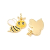 Brass Enamel Pendants KK-B167-08G-2