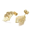 Brass Stud Earring Findings KK-K388-14G-2