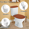 2Pcs 2 Colors Polyester Toilet Lid Dust Cover AJEW-CN0003-20C-4
