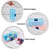 Rectangle Plastic Bead Storage Containers CON-PH0001-14-WH-6