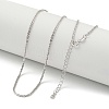 925 Sterling Silver Necklaces NJEW-C052-09P-1