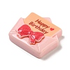 Birthday Theme Opaque Resin Decoden Cabochons CRES-F032-A08-2