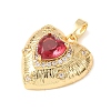 Valentine's Day Brass Micro Pave Cubic Zirconia Pendants CU-H001-02E-G-2