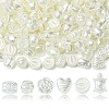 300Pcs 6 Styles Plastic Imitation Pearl Beads OACR-CJ0002-46-1
